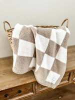Harp Angel Boutique Premium Plush Blanket with Checkered Design for Cozy Nurseries - Baby & Toddler > Swaddling & Receiving Blankets Swaddle