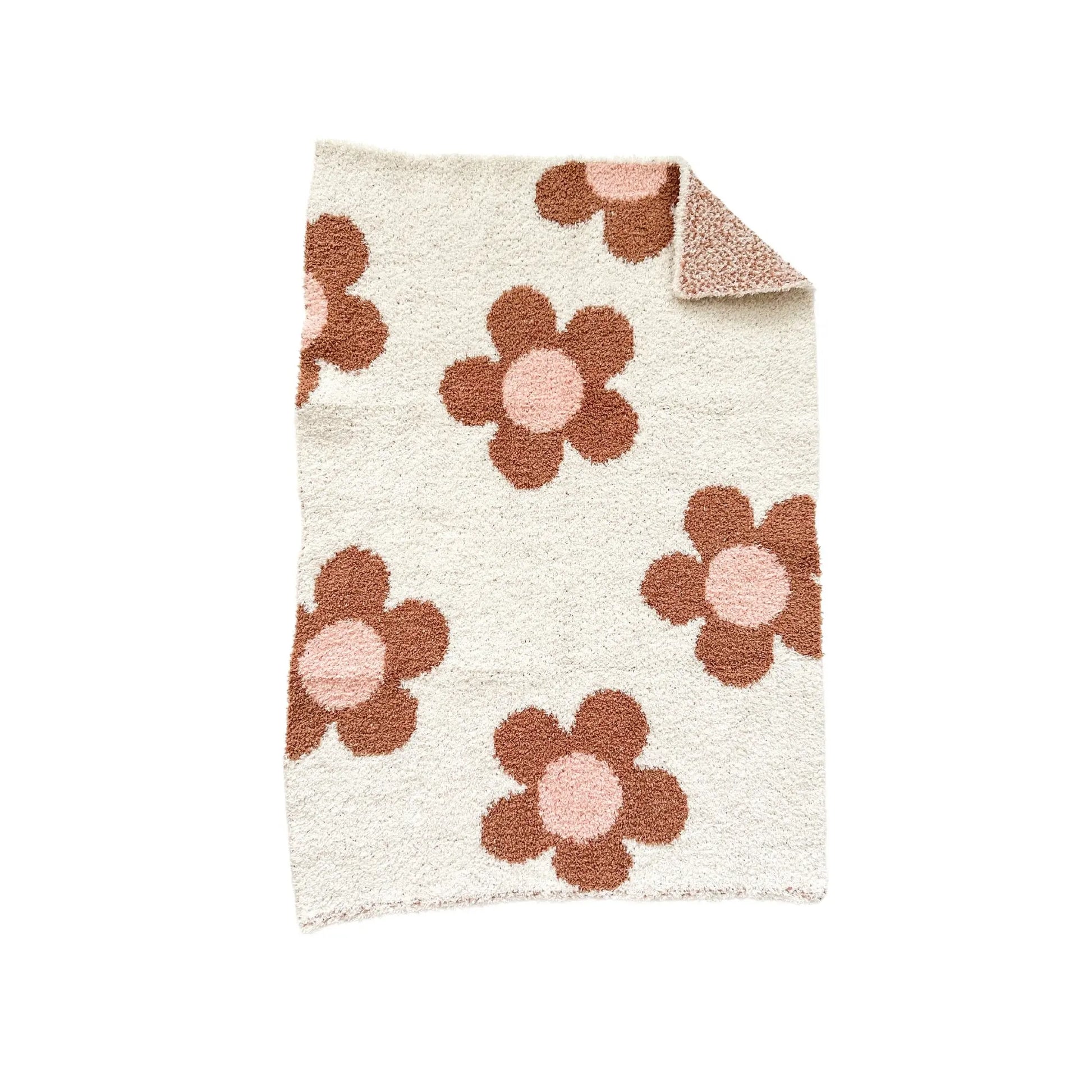 Plush Mini Blanket - Caramel Daisy Harp Angel Boutique