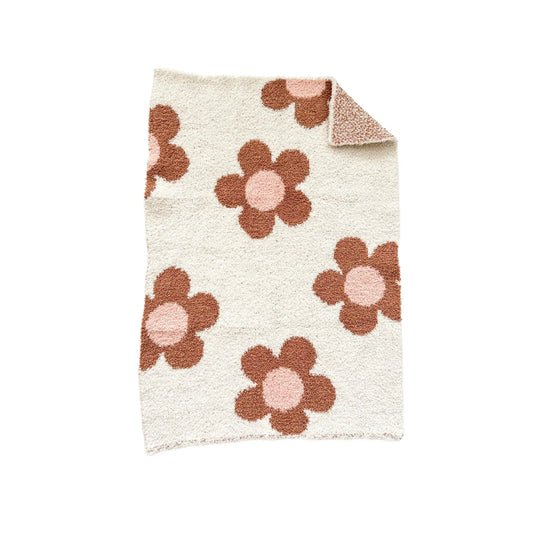 Plush Mini Blanket - Caramel Daisy Harp Angel Boutique