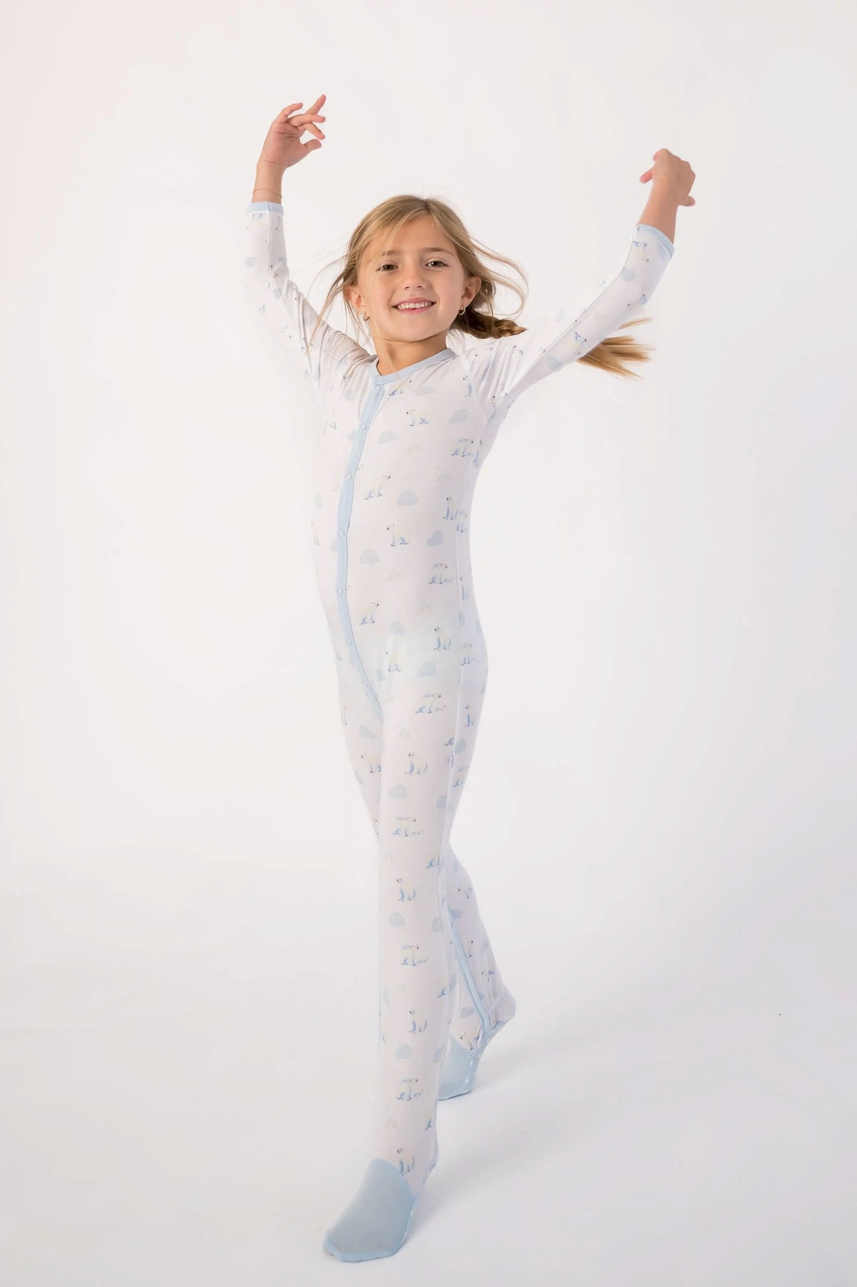 Bubble Baby Polar Bear | Snap Footie - 