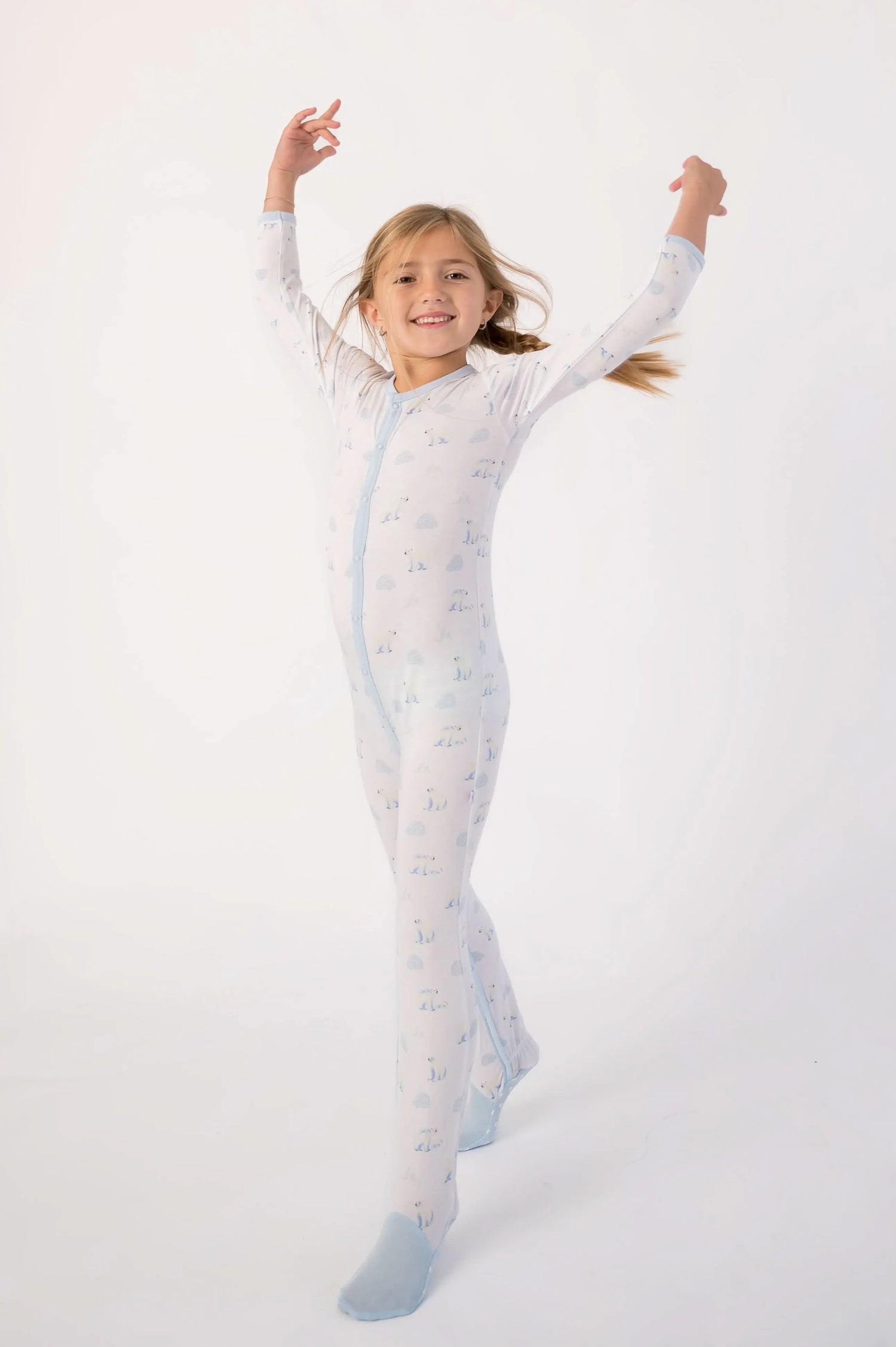 Bubble Baby Polar Bear | Snap Footie - 