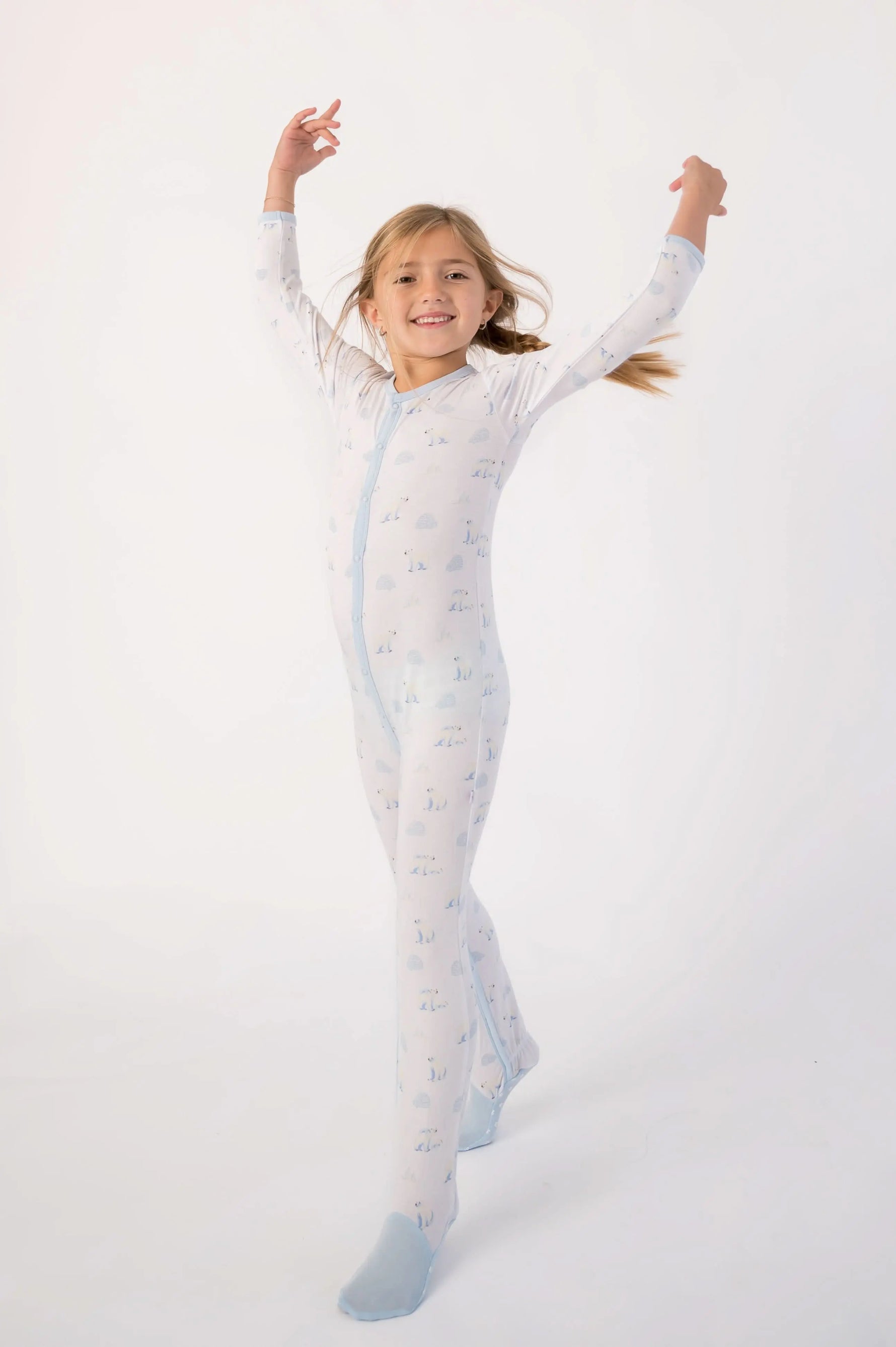 Bubble Baby Polar Bear | Snap Footie - 