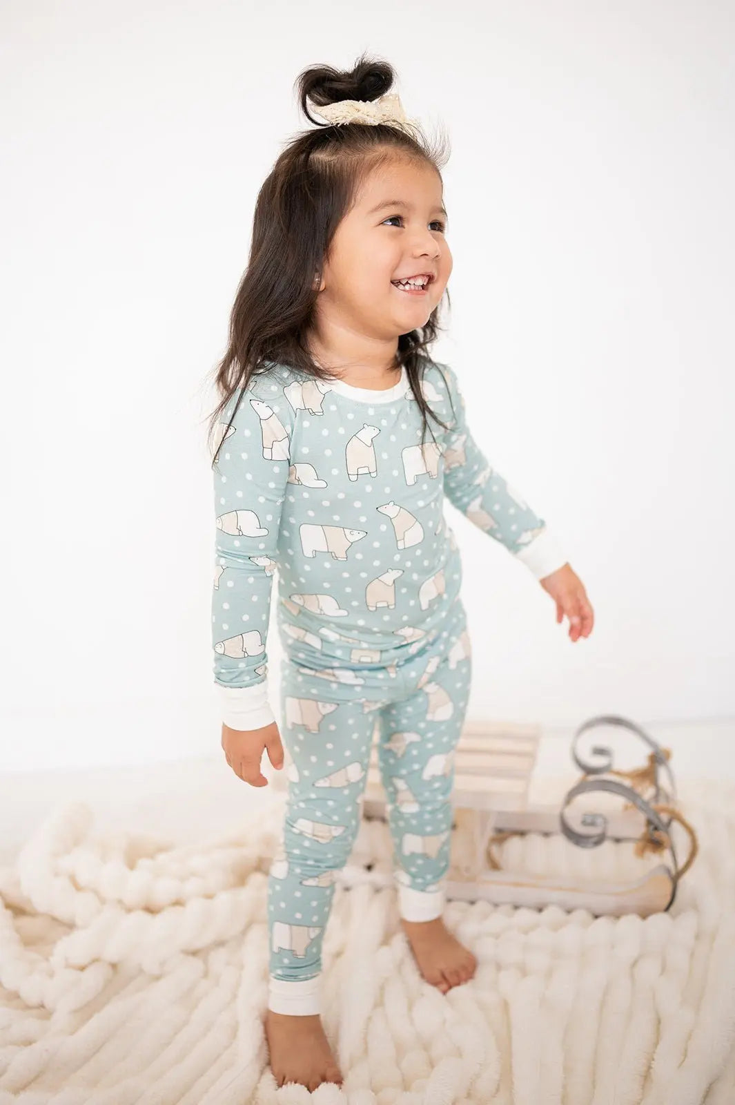 Dreamlet Polar Bears Two Piece Snug Fit Soft Bamboo Sleepwear Set - Apparel & Accessories > Clothing > Baby & Toddler Clothing > Baby & Toddler Sleepwear Two Piece PJs