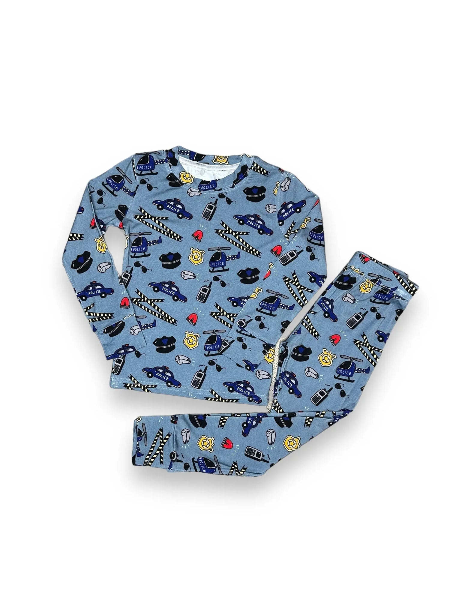 Police Patrol, Bamboo Two Piece Pajama Set Miller & Co. Everetts Place Boutique