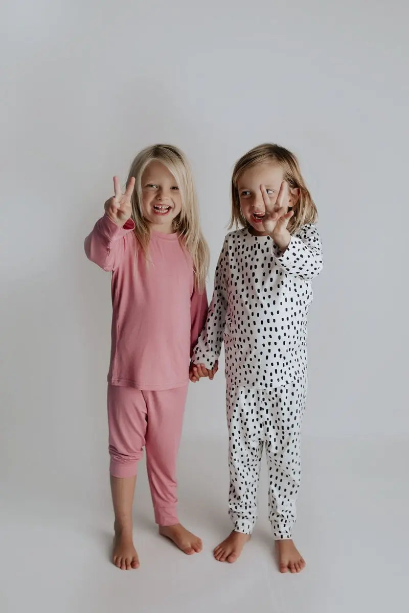 Three Little Tots Polka Dot Kids Pajamas - 