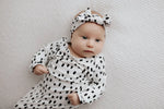 Three Little Tots Polka Dot Knotted Headband Bow - 
