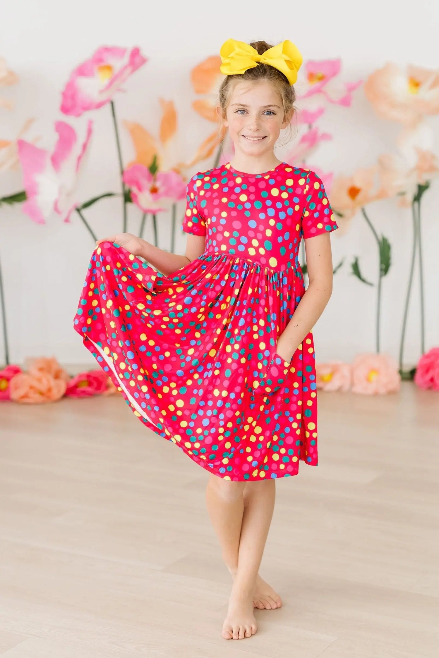 Mila & Rose ® Polka Dot Party Twirl Dress With Pocket For Toddlers - Apparel & Accessories > Clothing > Dresses Twirl Pocket Dress S/S