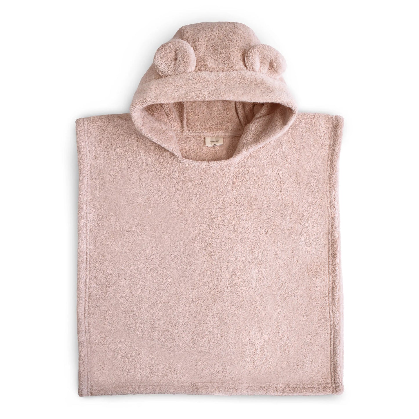 Bear Poncho Towel for Kids Made from 100 Percent Organic Cotton Soft and Absorbent Perfect for Bath Time and Swim Cozy Cuddles Machine Washable Toddler Friendly Design Mushie