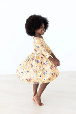 Ponies and Poppies Three Quarter Sleeve Twirl Pocket Dress Mila & Rose ® Everetts Place: Online Boutique