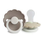 Mushie Frigg Daisy Night Silicone Pacifier 2 Pack with SilkySoft Nipple and Glow in Dark Design - Baby & Toddler > Baby Health > Pacifiers & Teethers SILICONE FRIGG PACIFIERS