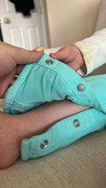 Bubble Baby Powder | Bamboo Lined Denim Overall - 