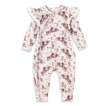 Tesa Babe Prairie Princess Baby Girl Bamboo Western Zipper Romper - Apparel & Accessories > Clothing > Baby & Toddler Clothing > Baby One-Pieces Baby Girl Clothes