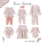 Tesa Babe Prairie Princess Baby Girl Bamboo Western Zipper Romper - Apparel & Accessories > Clothing > Baby & Toddler Clothing > Baby One-Pieces Baby Girl Clothes