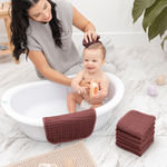 Premium Muslin Baby Washcloths In Wine By Comfy Cubs Comfy Cubs Everetts Place: Online Boutique