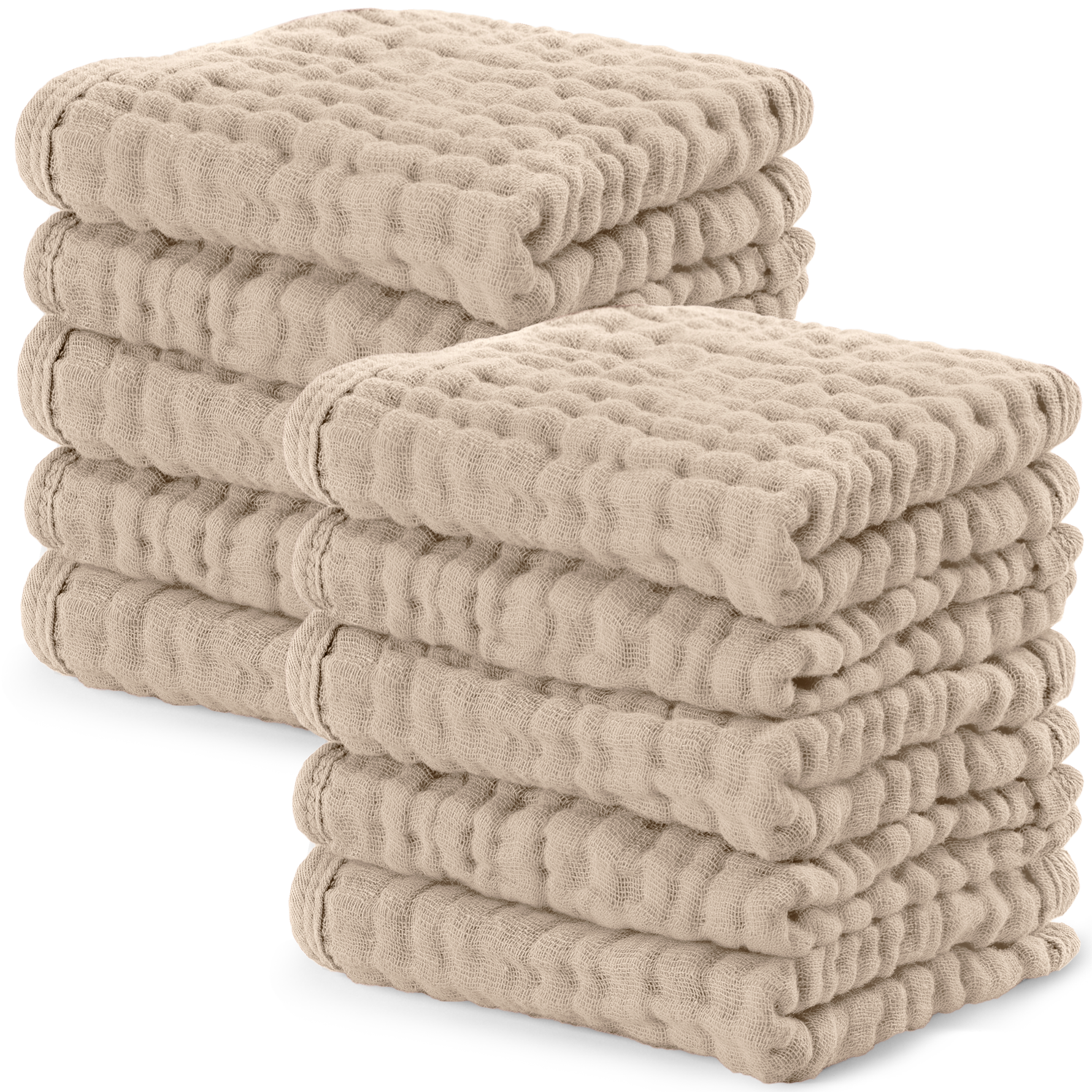 Premium Sand Muslin Washcloths For Newborn Baby By Comfy Cubs Comfy Cubs Everetts Place: Online Boutique 21.99