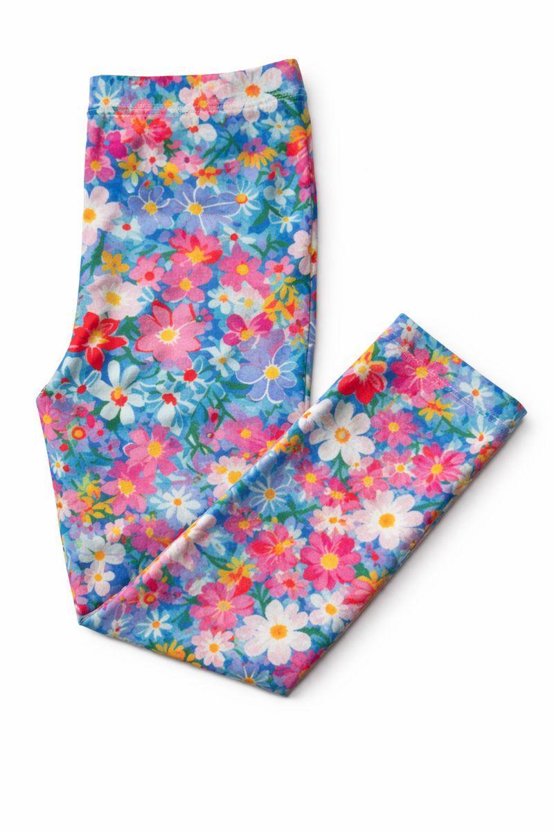Preppy Floral Leggings - Pink, Pattern, Tie | Everetts Place