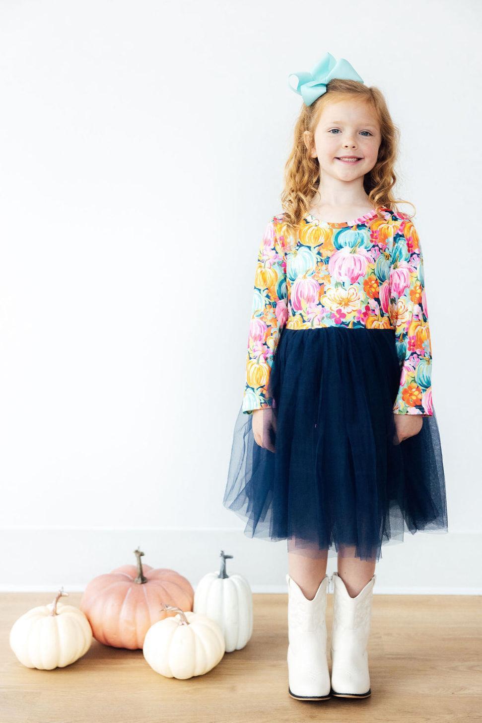 Preppy Patch L/S Tutu Dress by Mila & Rose ®