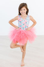 Mila & Rose ® Pretty In Pink Flamingos Tank Tutu Leotard For Girls - Everetts Place Boutique - 