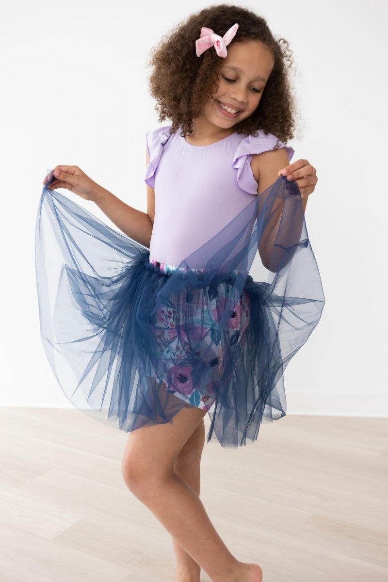 Mila & Rose ® Pretty In Purple Tutu Shorts High Waisted For Girls - Everetts Place Boutique - 