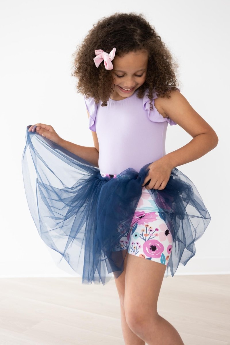 Mila & Rose ® Pretty In Purple Tutu Shorts High Waisted For Girls - Everetts Place Boutique - 