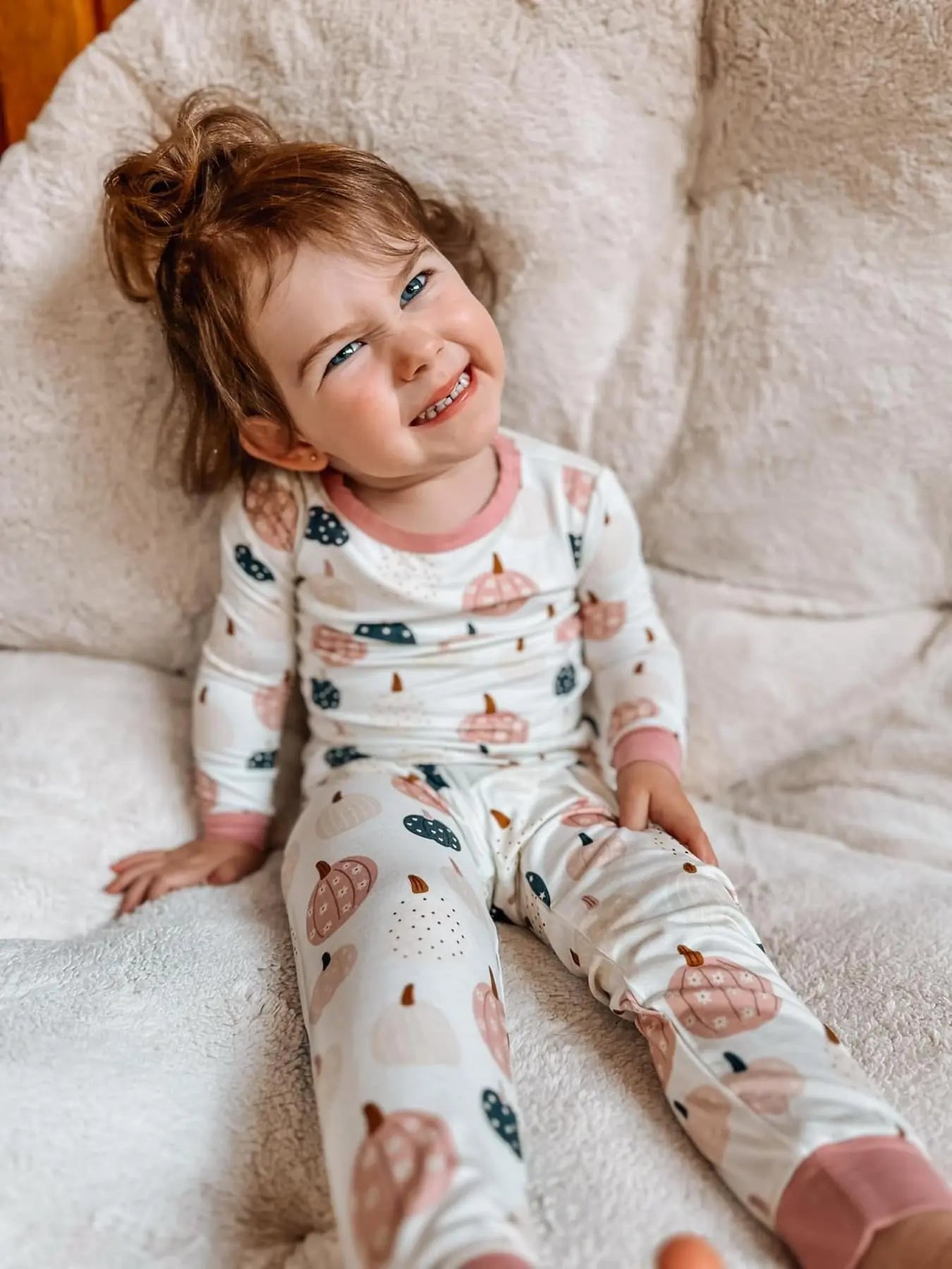 Pretty N Pumpkin 2pc Bamboo Pajamas Set for Kids Snug Fit Little Joy Co. Everetts Place: Online Boutique