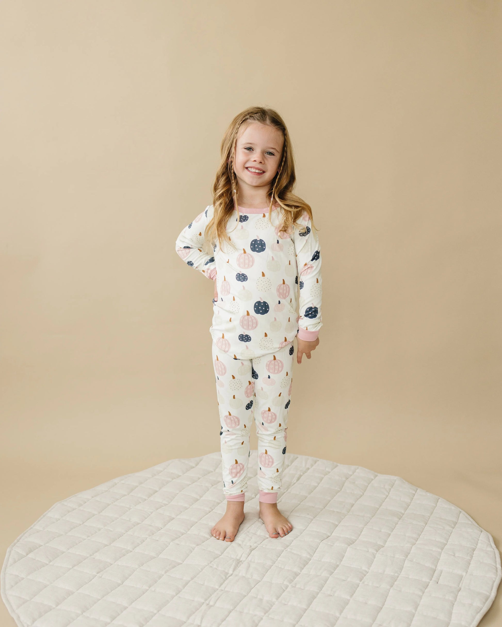 Pretty N Pumpkin 2pc Bamboo Pajamas Set for Kids Snug Fit Little Joy Co. Everetts Place: Online Boutique
