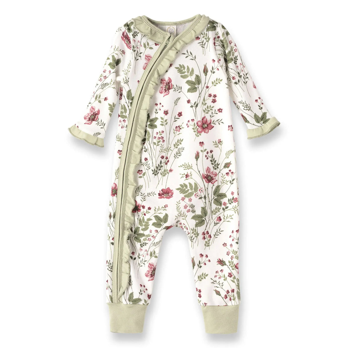 Pretty Petals Bamboo Zipper Romper For Babies By Tesa Babe Tesa Babe 