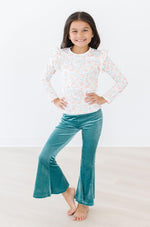 Pretty Pumpkins Long Sleeve Ruffle Tee For Girls Trendy Mila & Rose ® Everetts Place: Online Boutique