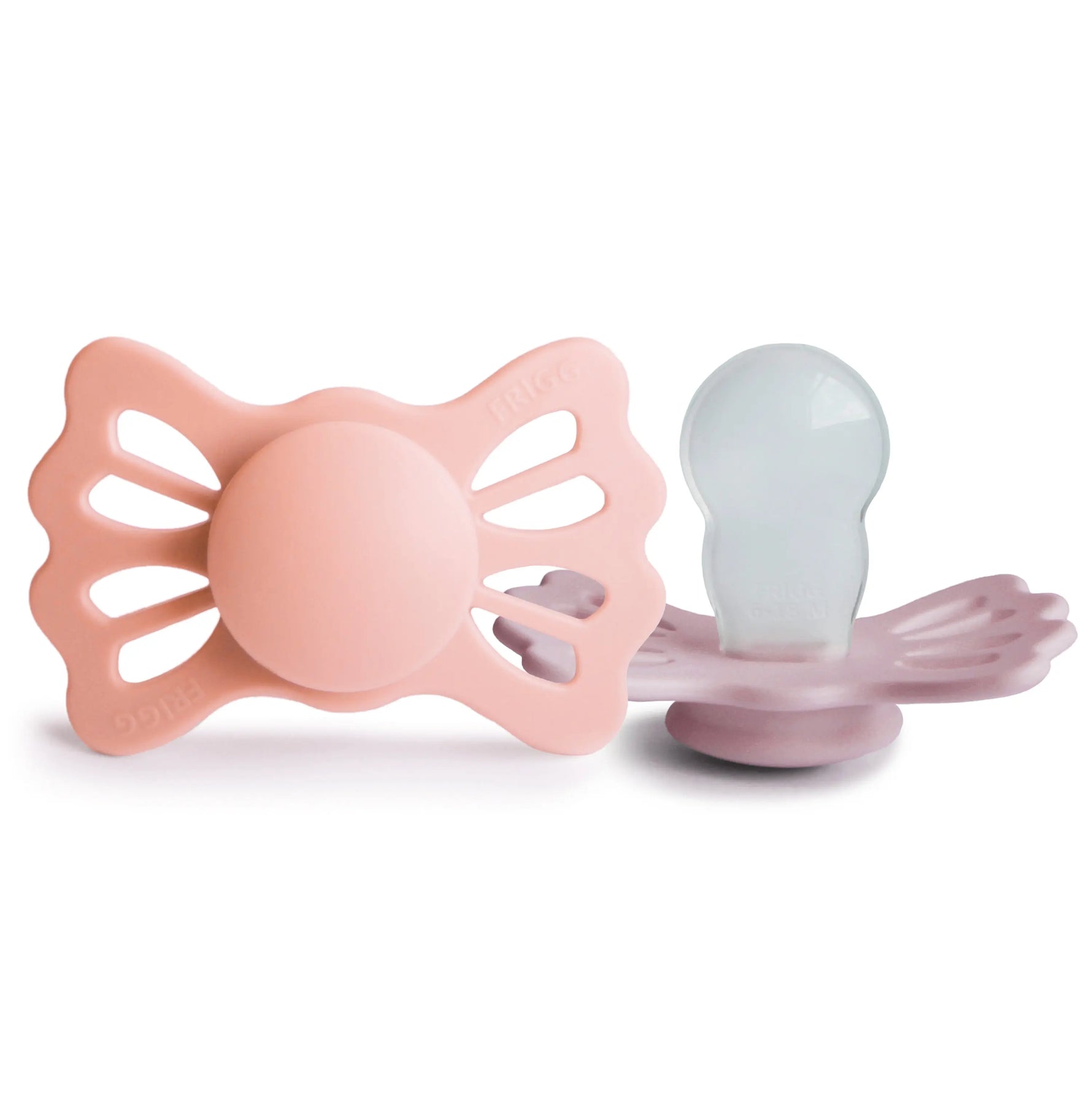 Mushie Frigg Lucky Symmetrical Silicone Pacifier 2 Pack for 6 to 18 Months - Baby & Toddler > Baby Health > Pacifiers & Teethers SILICONE FRIGG PACIFIERS