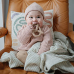 Mushie Pretzel Teether for Babies Made from Non-Toxic Food-Grade Silicone - Baby & Toddler > Baby Health > Pacifiers & Teethers teether