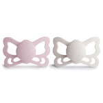 Mushie Frigg Butterfly Anatomical Silicone Pacifier 2 Pack 6 to 18 Months - Baby & Toddler > Baby Health > Pacifiers & Teethers SILICONE FRIGG PACIFIERS