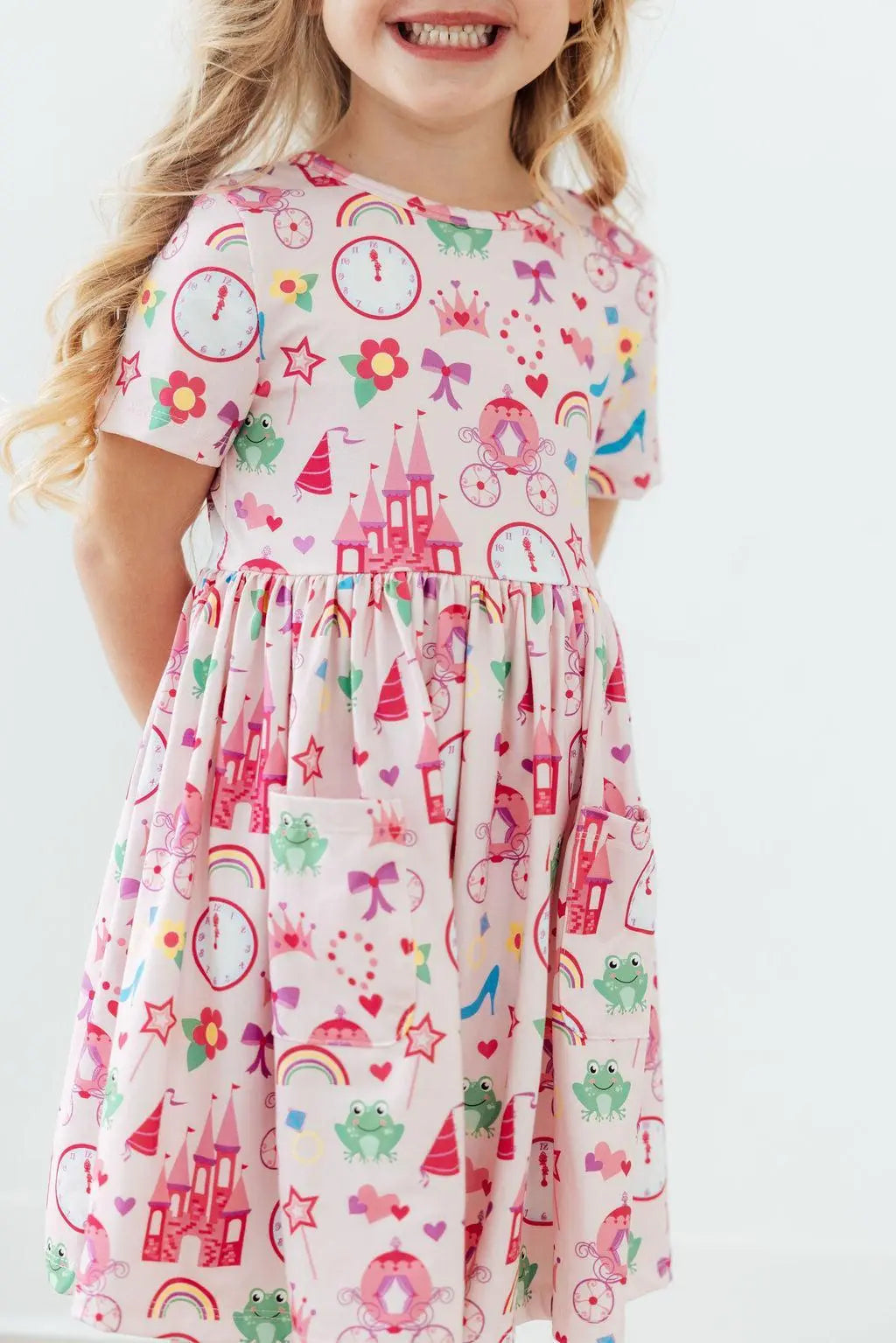 Mila & Rose ® Princess & the Froggie S/S Pocket Twirl Dress - 