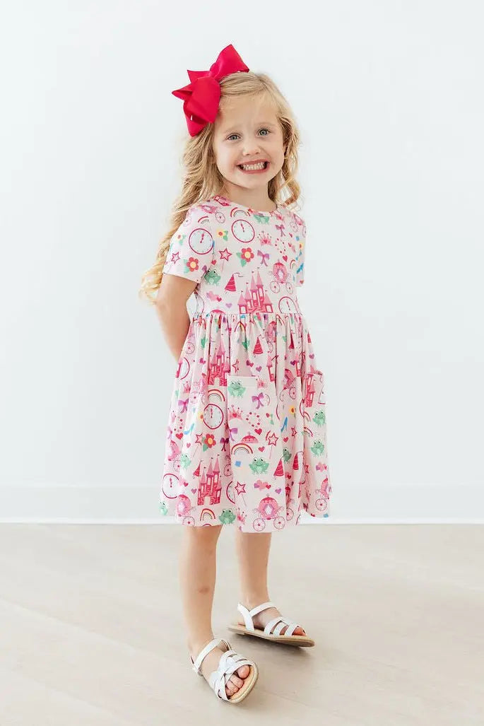 Mila & Rose ® Princess & the Froggie S/S Pocket Twirl Dress - 