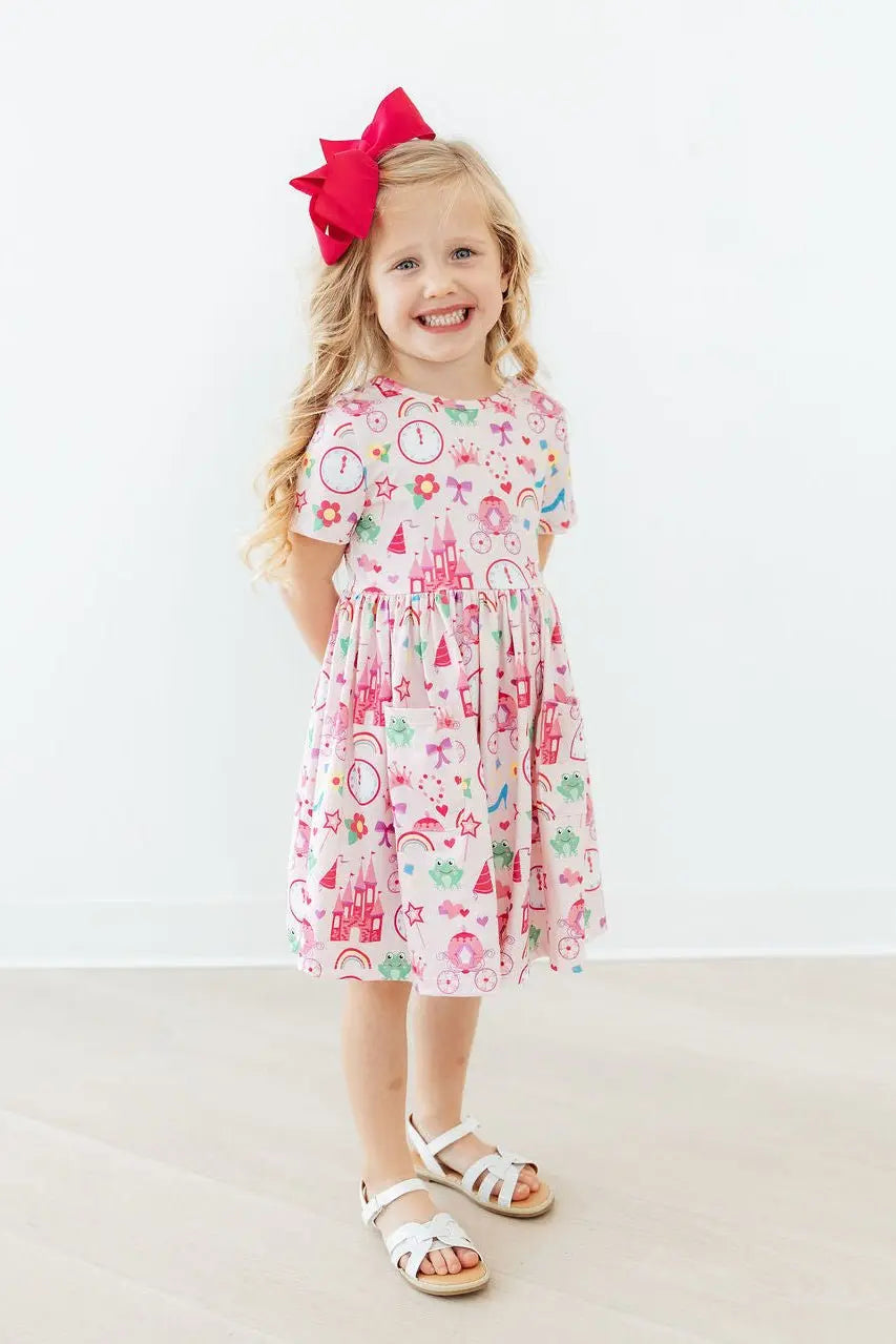 Mila & Rose ® Princess & the Froggie S/S Pocket Twirl Dress - 