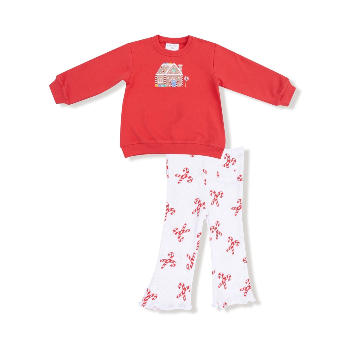 Angel Dear Puffy Long Sleeve Oversized Sweatshirt + Flared Pant - Everetts Place Boutique - 