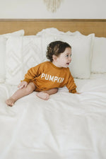 Little Joy Co. Pumpkin Bamboo Bubble Romper For Babies By Little Joy Co -
