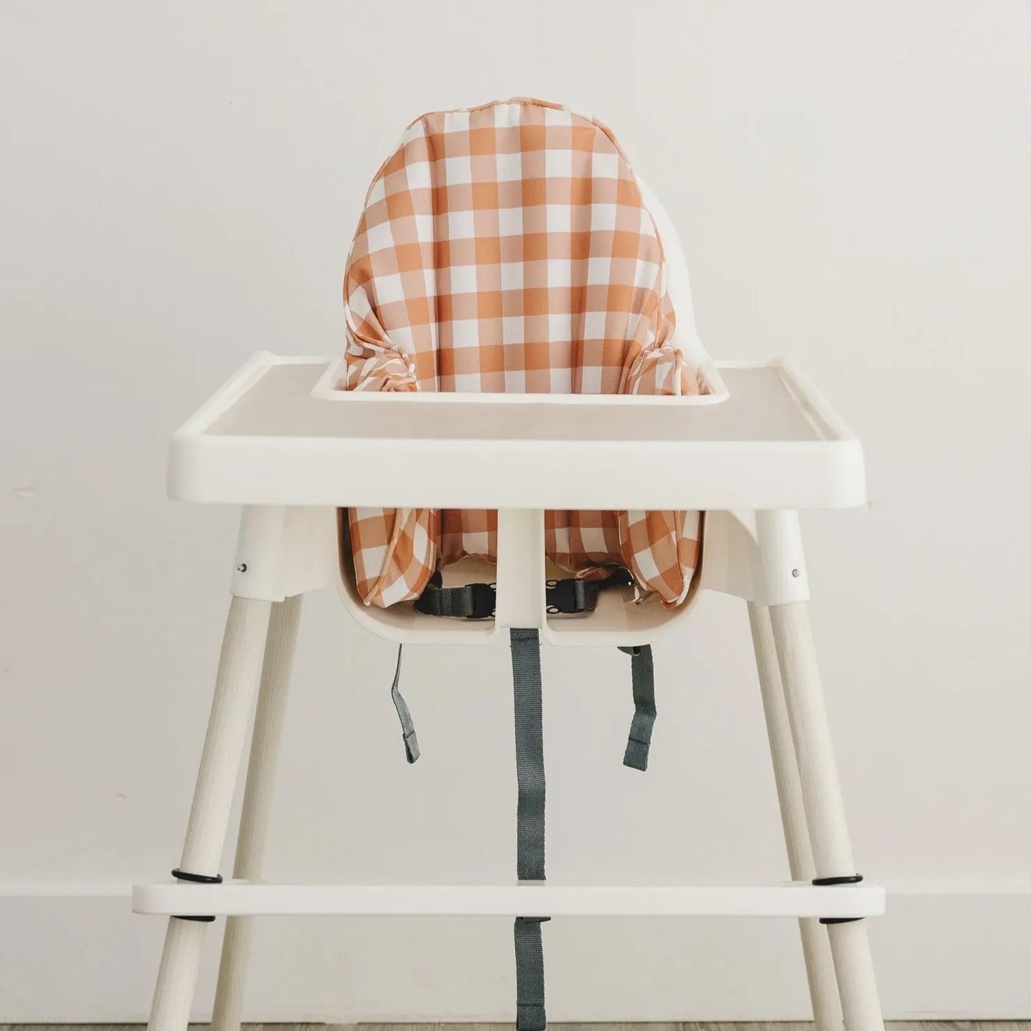 Pumpkin Gingham Cushion Cover for IKEA Antilop Highchair Little Joy Co. Everetts Place: Online Boutique