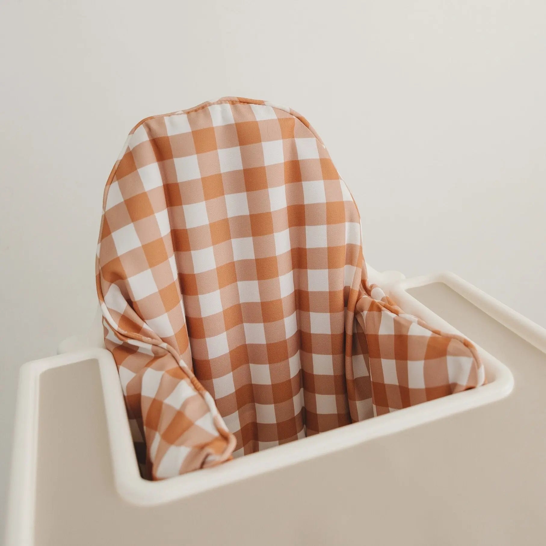 Pumpkin Gingham Cushion Cover for IKEA Antilop Highchair Little Joy Co. Everetts Place: Online Boutique