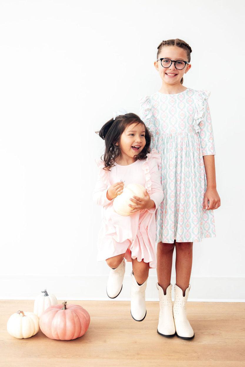 Pumpkin Kisses Harvest Wishes Three Quarter Sleeve Dress Mila & Rose ® Everetts Place: Online Boutique