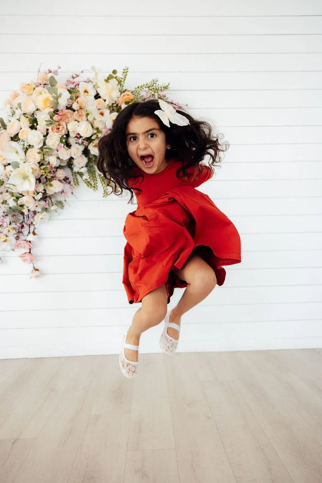 Mila & Rose ® Pumpkin Spice 3 4 Sleeve Pocket Twirl Dress Mila And Rose - Apparel & Accessories > Clothing > Dresses Twirl Pocket Dress 3/4