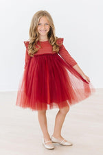 Mila & Rose ® Pumpkin Spice Shimmer Tutu Dress Three Quarter Sleeve - Everetts Place Boutique - 