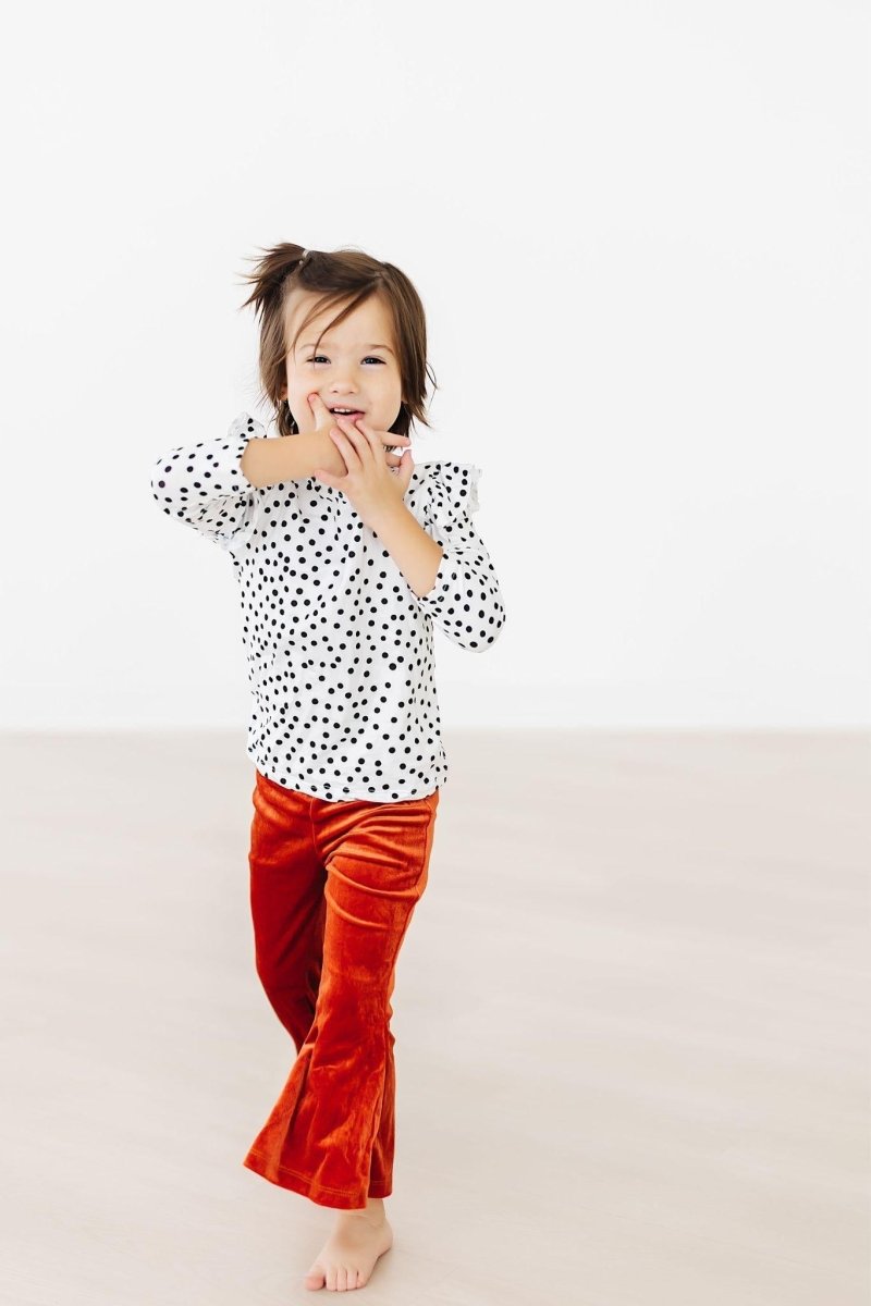 Mila & Rose ® Pumpkin Spice Velvet Bells Fall Collection for Girls - Everetts Place Boutique - 