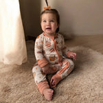Dreamlet Pumpkin Spice (Convertible Zip Footies) - 