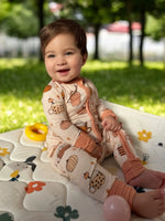 Dreamlet Pumpkin Spice (Convertible Zip Footies) - 