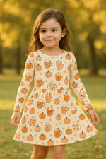 Dreamlet Pumpkin Spice (Twirl Dress) - 