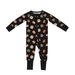 Dreamlet Pumpkins Black Convertible Zip Footies For Baby Dreamlet - Apparel & Accessories > Clothing > Baby & Toddler Clothing > Baby & Toddler Sleepwear Convertible Zip Footies