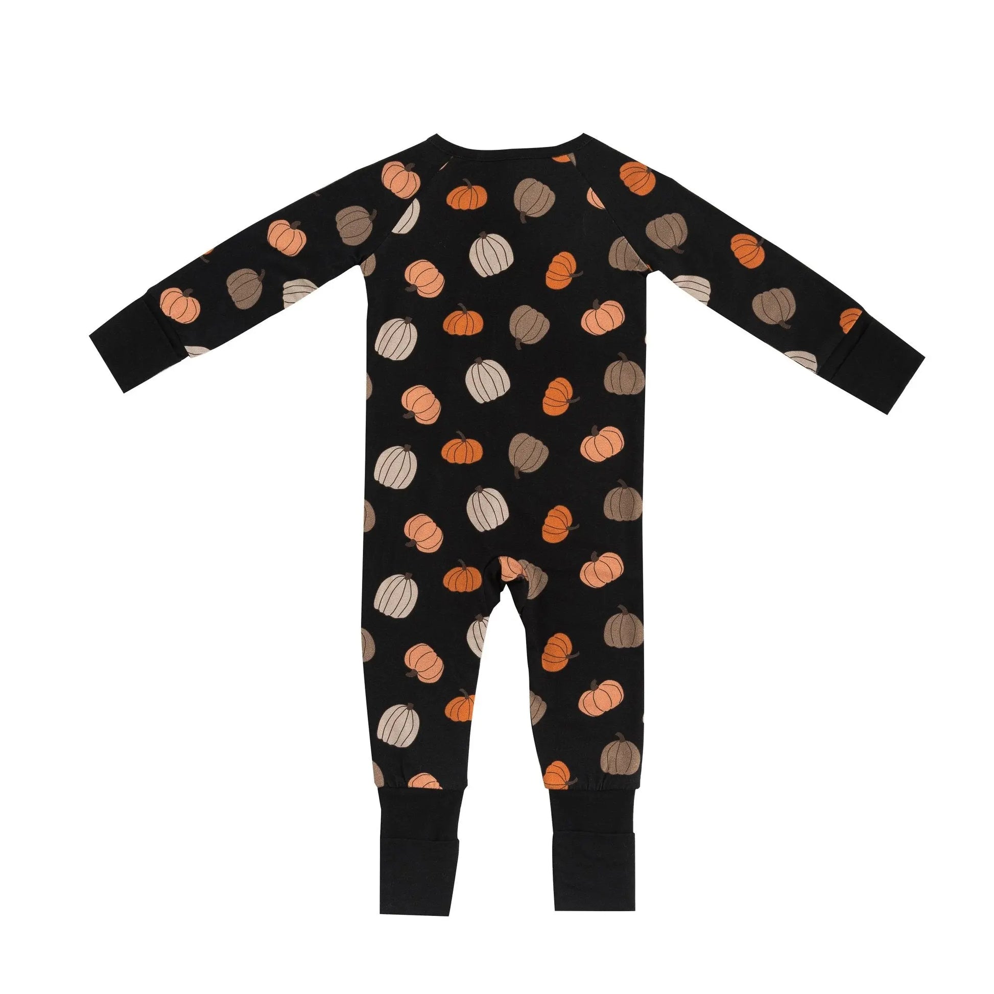 Pumpkins Black (Convertible Zip Footies) Dreamlet Everetts Place: Online Boutique