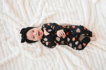 Dreamlet Pumpkins Black Convertible Zip Footies For Baby Dreamlet - Apparel & Accessories > Clothing > Baby & Toddler Clothing > Baby & Toddler Sleepwear Convertible Zip Footies