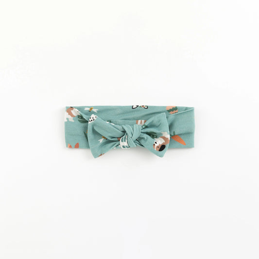 Puppy Egg Hunt Bow Headband Aquamarine One Size Puppies Dreamlet Everetts Place: Online Boutique
