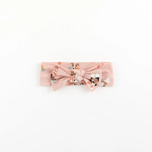 Puppy Egg Hunt Bow Headband Pink One Size Fits 6 Months Dreamlet Everetts Place: Online Boutique